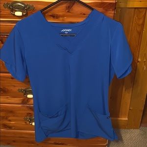 blue jockey scrub top